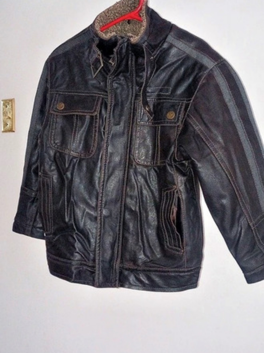 Hawke & Co Leather Jacket in Black